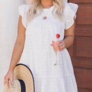 pink lily mindless dreaming  eyelet dress